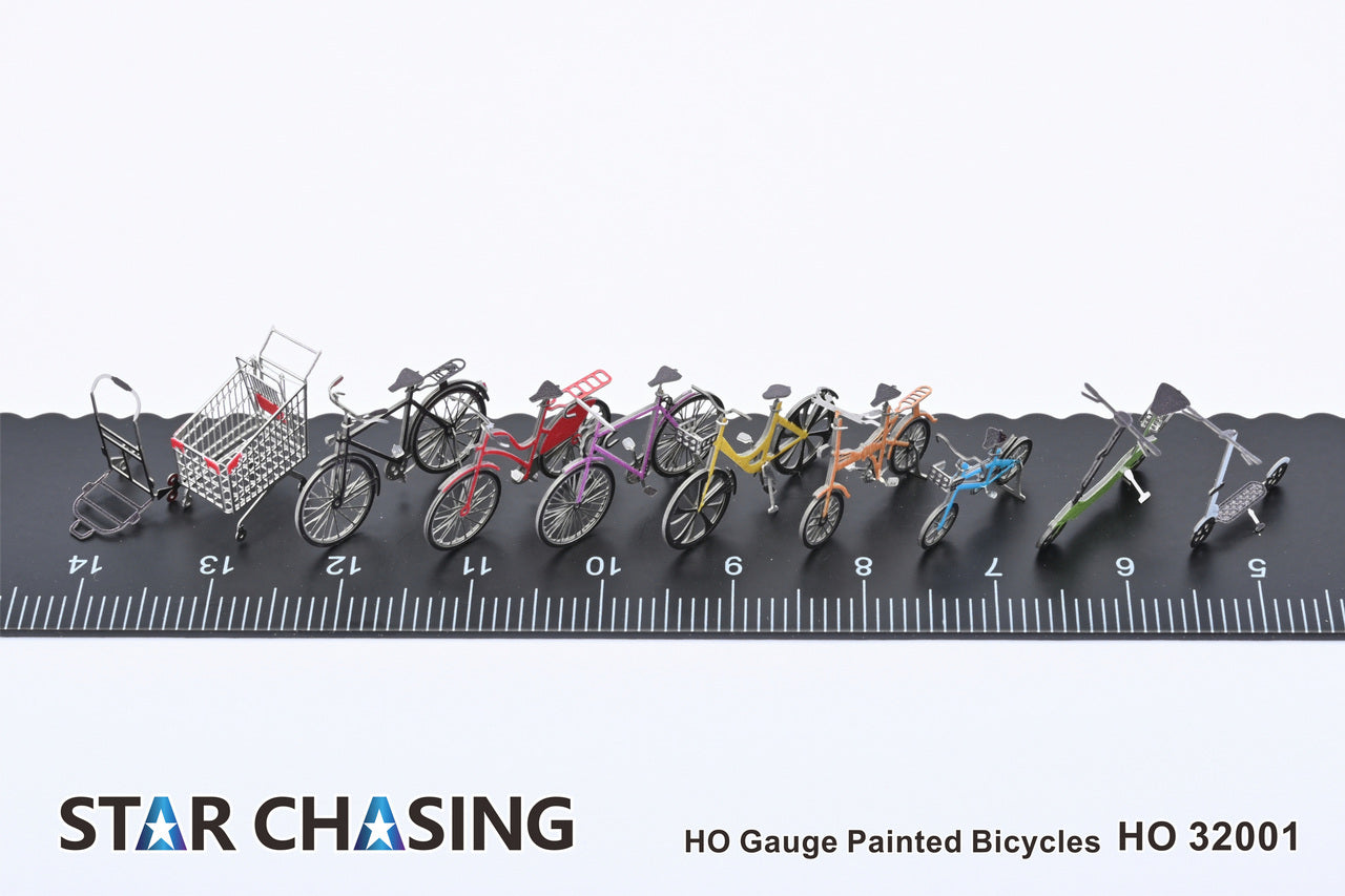 HO Gauge HO Scale 1/87 Painted Bicycles Train Model Scenario Accessories HO32001