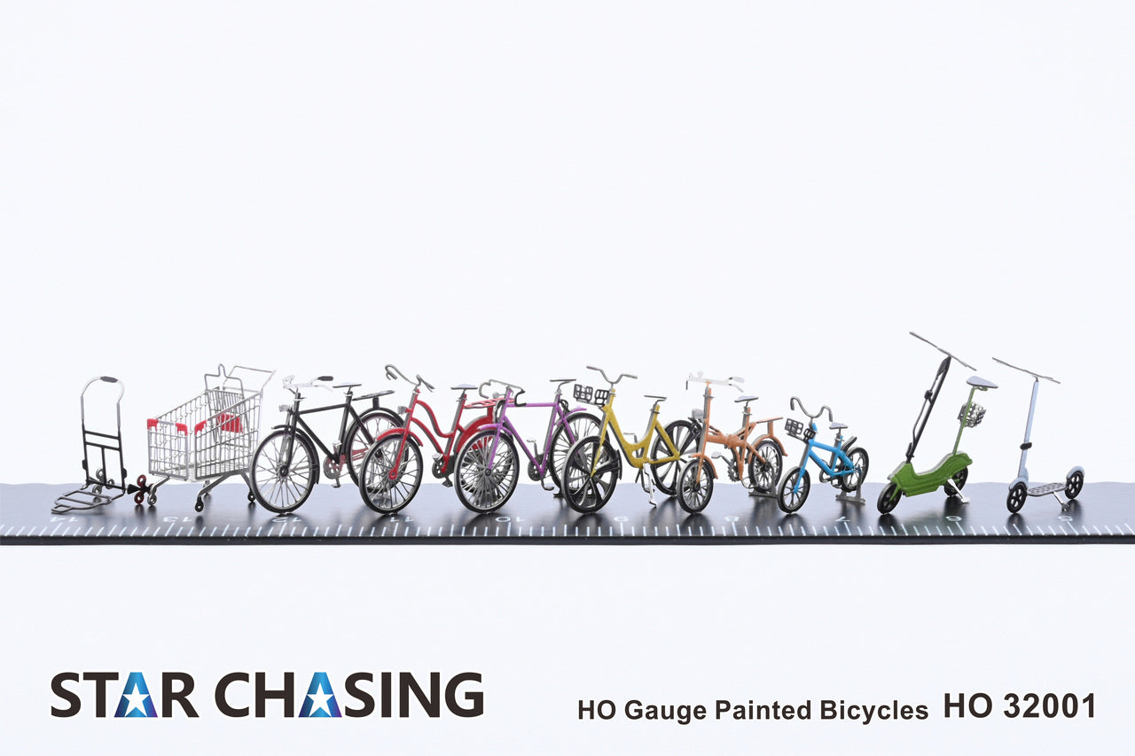 HO Gauge HO Scale 1/87 Painted Bicycles Train Model Scenario Accessories HO32001