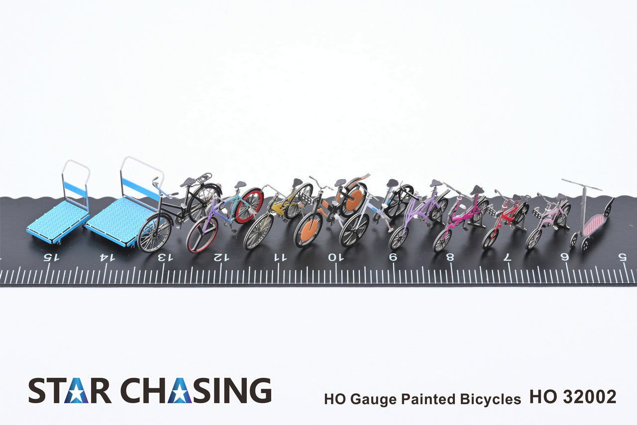 HO Gauge HO Scale 1/87 Painted Bicycles Train Model Scenario Accessories HO32002