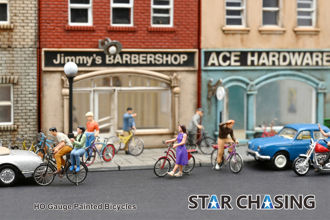 HO Gauge HO Scale 1/87 Painted Bicycles Train Model Scenario Accessories HO32001