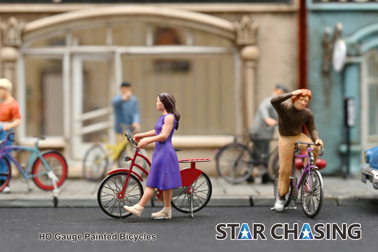 HO Gauge HO Scale 1/87 Painted Bicycles Train Model Scenario Accessories HO32001