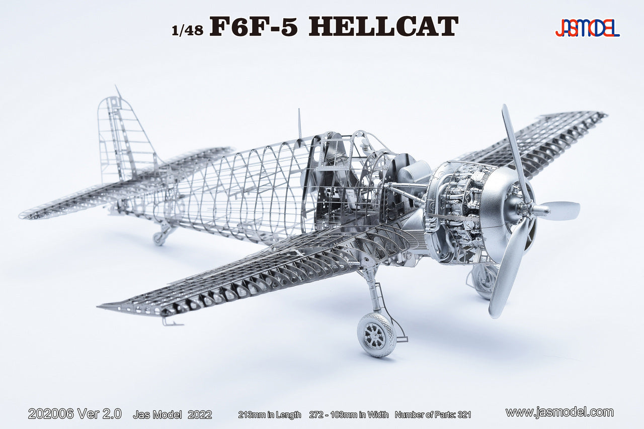 202006 1/48 US NAVY Fighter F6F-5 Hellcat Ver 2.0 – JASMODEL