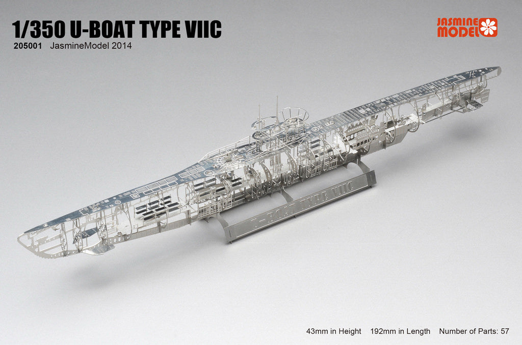 205001 1/350 German Navy Submarine U-Boat Type VIIC Wolf Pack