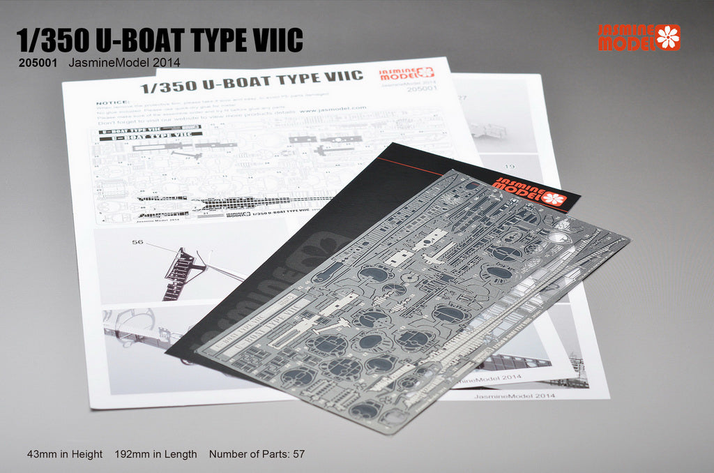 205001 1/350 German Navy Submarine U-Boat Type VIIC Wolf Pack