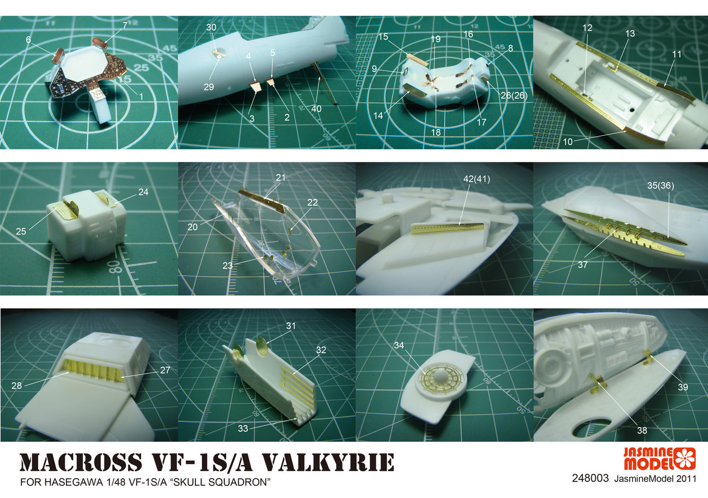 248003 PE upgrade parts for Hasegawa 1/48 MACROSS VF-1S/A Skull Squadron