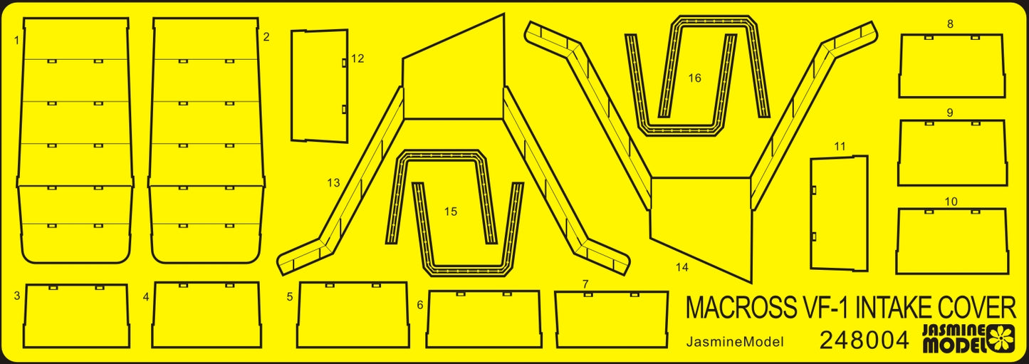 248004 PE Intake cover parts for Hasegawa 1/48 MACROSS VF-1