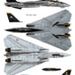 148007 Model Decals for 1/48 US Navy F-14B Tomcat VF-103 Jolly Rogers 60th Anniversary