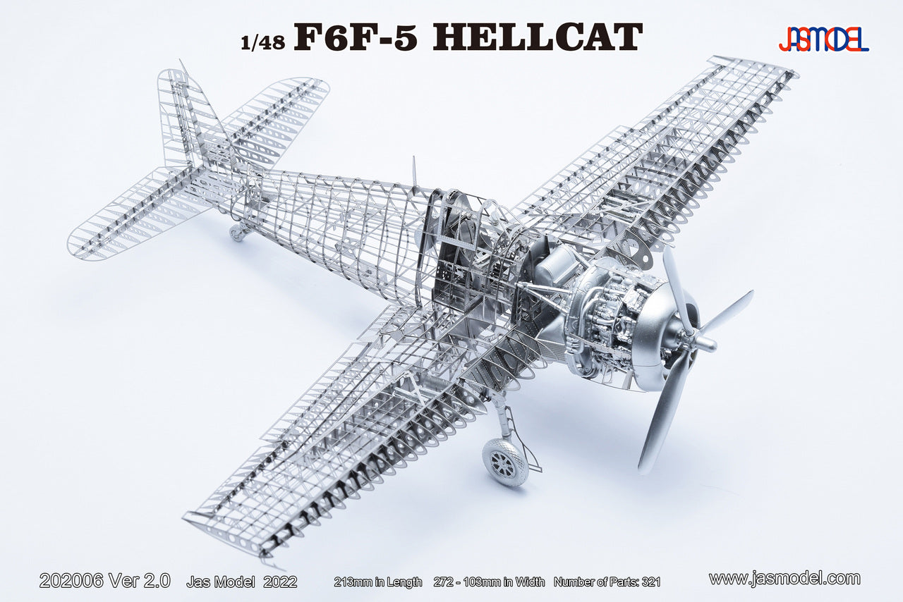 202006 1/48 US NAVY Fighter F6F-5 Hellcat Ver 2.0 – JASMODEL