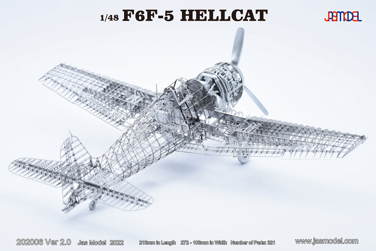 202006 1/48 US NAVY Fighter F6F-5 Hellcat Ver 2.0 – JASMODEL