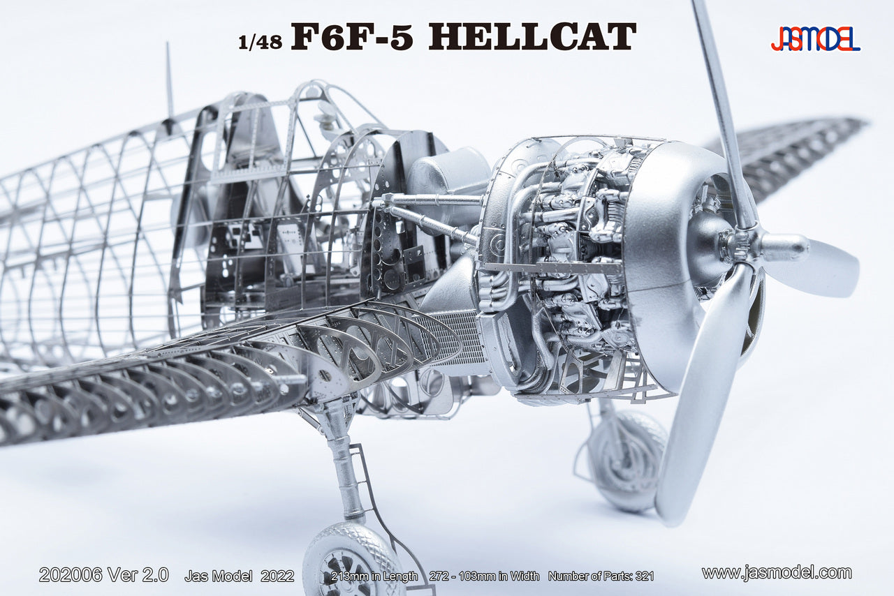 202006 1/48 US NAVY Fighter F6F-5 Hellcat Ver 2.0 – JASMODEL