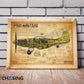 ZS110093 WWII Military Aviation Art Print P-51D Mustang Cutaway Drawing