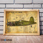 ZS110053 WWII Military Aviation Art Print Chance Vought F4U-1 Corsair Cutaway Drawing