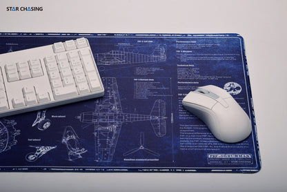 ZD21001 Gaming Mouse Pad Mat Office Large Non-Slip 800x300X3 mm WWII F6F-5